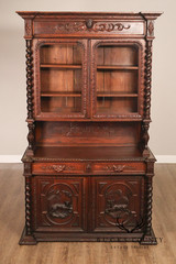 French Renaissance Revival Carved Oak Buffet