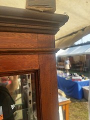vintage antique Mahogany display Cabinet pharmacy c1870 CT 72/37/13” – 3 shelves