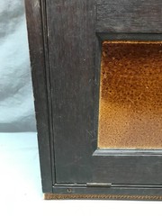 VTG Oak Double Door Bookcase Doctors Medicine Cabinet 20×43 Old 1502-25B