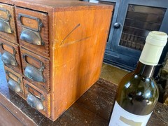 Bank of Drawers, Collectors Cabinet, Industrial, Scratch Built
