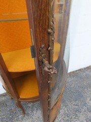 French Hand Painted Vitrine Display Curio Cabinet Cupboard 6344