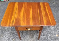 STATTON Tru Type Trutype Americana Solid Cherry Drop Leaf Pembroke End Table