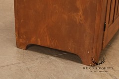 Antique American Primitive Pine Step Back Cupboard