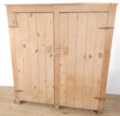 Large Vintage 1940’s Yellow Pine Canning Cupboard Cabinet