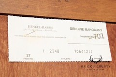 Henkel Harris Georgian Style Pair of Mahogany Display Case Cabinets
