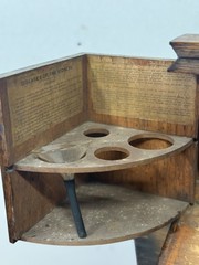 Antique Oak Apothecary Doctor travel cabinet with equipment 1890 medical