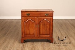 Henkel Harris Georgian Style Cherry Flip Top Server Cabinet