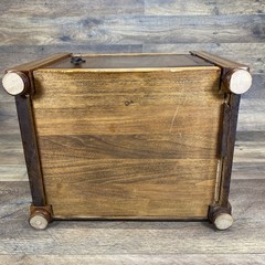 Antique Wood Cigar Humidor Copper Lined Humidor Elegant Cabinet *Read*
