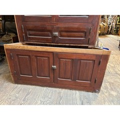 Antique Built-In Cabinet with Glass Display – 84 H x 65”