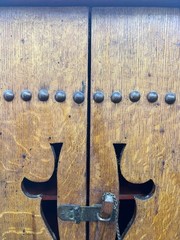 Vintage Oak Wooded Cabinet Possible Tramp Art?perhaps a Humidor Medicine Cabinet