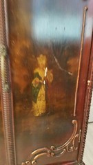 Toilet Cabinet French Hand-Painted, circa 1895 ANTIQUE