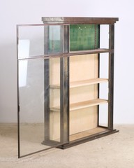 European 5 ft. Brass Free Standing Display Case