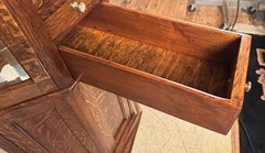 Antique Oak Clark Model “A” Octagon Revolving Dental Cabinet