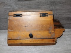 Vintage Style Wooden Corner Hanging Cupboard/Wall Cabinet W Shelves