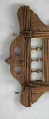 antique comb wall hanging cabinet mirror hallway shaving cabinet hooks