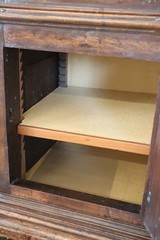 17th Century Italian Solid Walnut Antique Cupboard or Cabinet