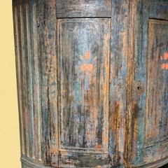 Large Corner Cabinet Arched Front Circa 1800’s