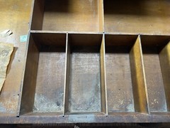 Antique Oak 1800s Post Office Stamp Money Cabinet Solid Oak Original Keys Lock