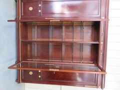 Rare French Louis XVI Rosewood Bronze Mounted China Cabinet Vitrine Armoire