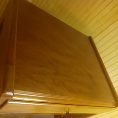 1920’S Antique, ” Tambour Door” , Wood filing Cabinet