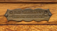 ANTIQUE INDUSTRIAL OAK HARVARD DENTAL CABINET / FILE CABINET