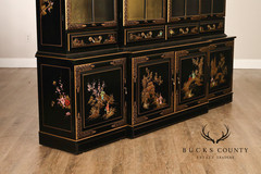 Union National Chinoiserie Hand Painted China Display Cabinet