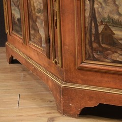 Sideboard Venetian vintage 20th century furniture hand painted antique style
