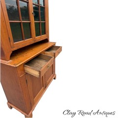 antique diminutive chippendale dutch cupboard step back cabinet farm house