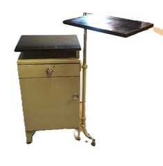 Antique A. S. Cole Medical Cabinet Dentist Doctor Hospital Swinging Tray