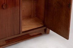 French Art Deco Antique Mahogany Sideboard Cabinet by Andre Sornay