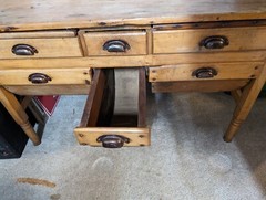 Antique Possum Belly Farmhouse Bakers Kitchen Hossier Cabinet