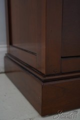 L67348: GRANGE French Empire Style Cherry Jewelry Display Cabinet