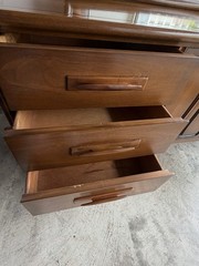 MCM/VTG/💥ANTIQUE Credenza Dresser Sideboard American Metropolitan Furn W/Mirror