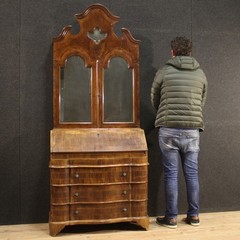 Trumeau wood furniture desk bureau cabinet living room secrétaire 20th century
