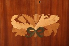 Paolo Buffa Unique Marquetry Liquor Cabinet by Serafino Arrighi, Italy, 1955