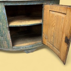 Large Corner Cabinet Arched Front Circa 1800’s