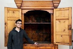 Imposing 19th Century English Pine Cabinet