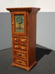 Vintage French Country Storage Cabinet ~ 4 Drawers & Cabinet w Shelves
