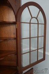 66431EC: BIGGS Chippendale Mahogany Corner China Cabinet