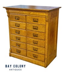 Antique Oak 12 Drawer File Cabinet – Rockwell & Rupel of Chicago