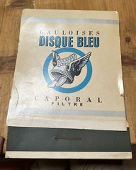 Disque Bleu Vintage Retro Large Novelty Matches Match Book Match Box