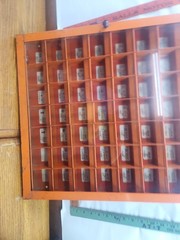 Antique Imperial Brass Fitting Organizer Retail Case