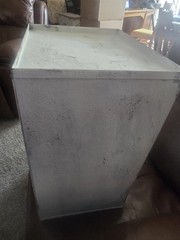 Vintage Farmhouse Tin Metal Bread & Cake Cabinet Cupboard