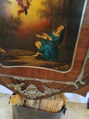 19th Century Vernis Martin Style Painted Music Cabinet