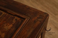 Antique Chinese Elm Wood Apothecary Cabinet With Multiple Drawers