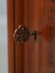 L70009: MAITLAND SMITH Adams Style Satinwood Console Cabinet
