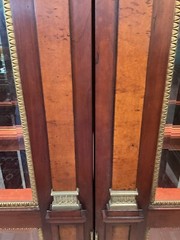 Vintage John Widdicomb Russian Neoclassical Double Display Case
