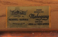 L55667: HENKEL HARRIS #2368 Mahogany 4 Door Breakfront