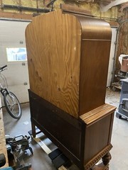 1800’s Tiger Maple Hutch Rare Good Condition Antique Retro