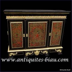 Impressive french credenza Louis IV in marquetry Boulle 19th Napoléon III period